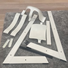 美品 STOKKE ストッケ トリップトラップ ホワイト ベビーセット付属