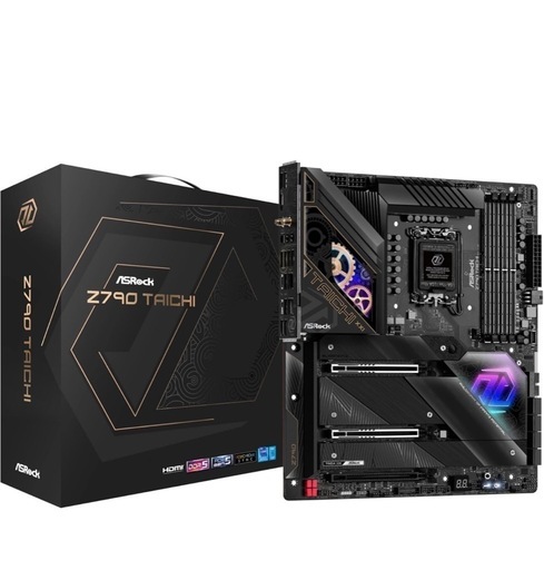 ASRock マザーボード Z790 Taichi Intel 第12世代 ・ 13世代 CPU （ LGA1700 ）対応 Z790チップセット DDR5 E-ATX マザーボード