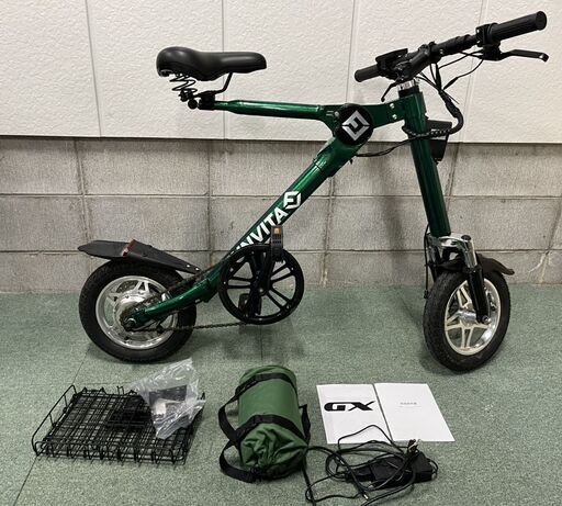 美品 FUNVITA ファンビータ GX 折りたたみ電動アシスト自転車 小型12インチ GX-6