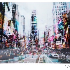 【定価2.5万/レア/廃番/完売品】ガラスアート　タイムズスクエア 定価2.5万/レア/廃番/完売品】ガラスアート タイムズスクエア