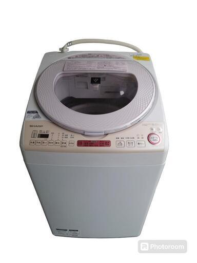 【売り切れ】シャープ　洗濯乾燥機　8kg　(乾燥4.5kg）　ES−TX8AKS