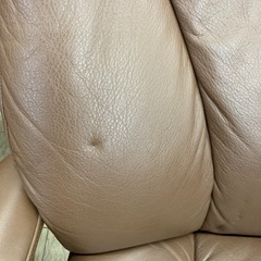 カリモク  レザーリクライニングチェア　ブラウン　回転椅子　※2400010288425