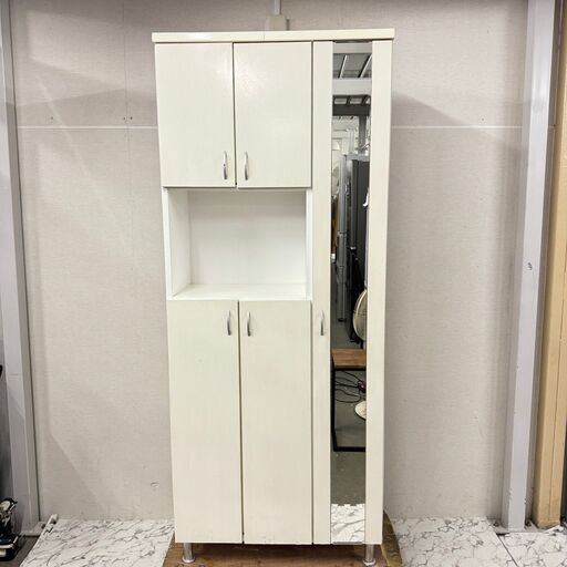 18959   姿見付 シューズボックス 下駄箱   ◆大阪市内・東大阪市他 6,000円以上ご購入で無料配達いたします！◆ ※京都・高槻・枚方方面◆神戸・西宮・尼崎方面◆生駒方面、大阪南部方面　それぞれ条件付き無料配送あり！