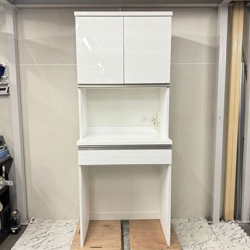 18953  NITORI ゴミ箱上ラック 食器棚 レンジラック   ◆大阪市内・東大阪市他 6,000円以上ご購入で無料配達いたします！◆ ※京都・高槻・枚方方面◆神戸・西宮・尼崎方面◆生駒方面、大阪南部方面　それぞれ条件付き無料配送あり！
