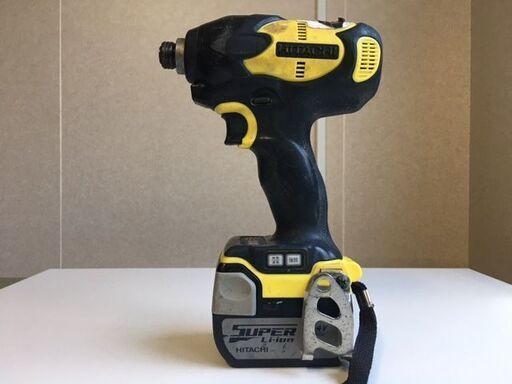 【動作確認済み】HITACHI/日立工機　14.4V　コードレスインパクトドライバー　WH14DBL【本体＋バッテリー（BSL1430）×2個＋充電器】