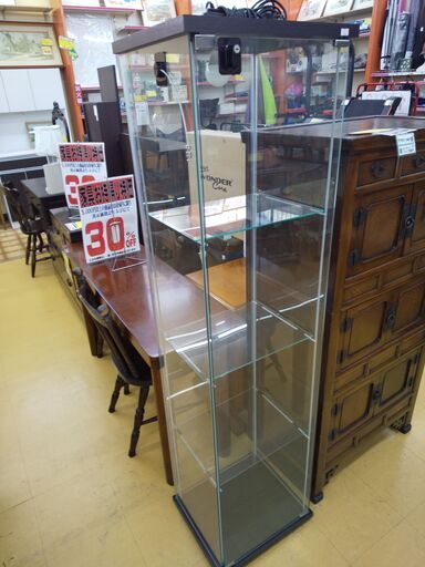 持帰り家具3割引 ガラスショーケース N24-1266 高く買取るゾウ八幡西店