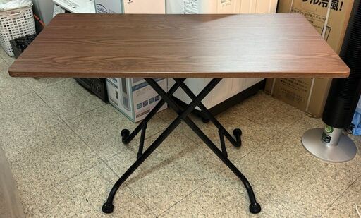 ニトリ 昇降センターテーブル  ライザN ミドルブラウン 使用頻度少 綺麗です。