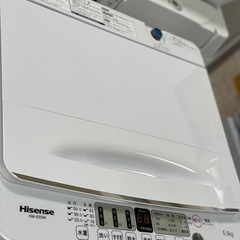 送料・設置込み可　洗濯機　5.5kg Hisense 2021年