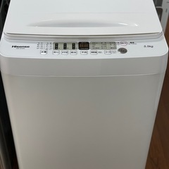 送料・設置込み可　洗濯機　5.5kg Hisense 2021年