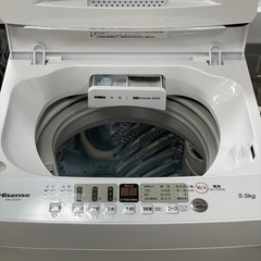 送料・設置込み可　洗濯機　5.5kg Hisense 2021年
