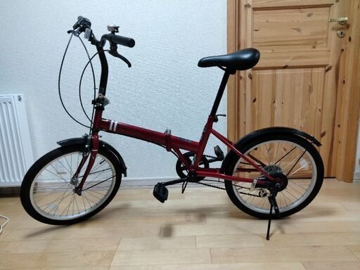 折りたたみ自転車foresta 20インチ　レッドシマノ製６段変速機付き