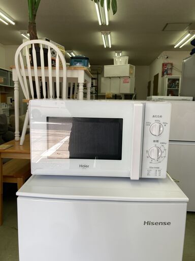 【リサイクルショップ　ピカソ　小松原】2020年製 ハイアール Haier ターンテーブル 横開き 17L 電子レンジ ホワイト JM-17H-60 W★7824★