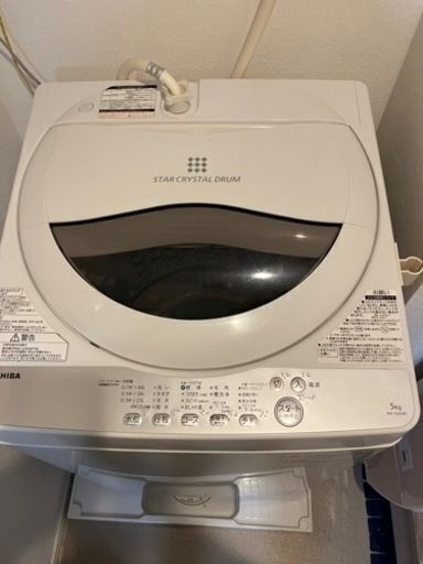 東芝洗濯機 AW-5G6(W) 5kg 2019年製