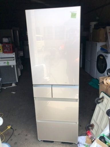 NO 310 福岡市内配送設置無料✨　パナソニック Panasonic エコナビ搭載冷蔵庫 （426L・左開き） 5ドア シャンパンゴールド NR-E438TGL-N