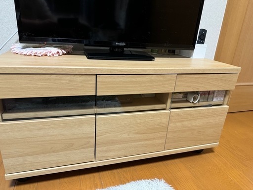 お話中】美品！テレビボード テレビ台 ナチュラル ロータイプ テレビ台