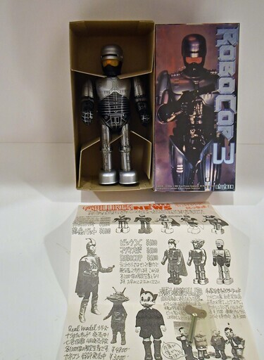 ●未使用　デッドストック(*'ω'*)●ビリケン　ブリキ　ゼンマイ歩行　ロボコップ3●相模原　ビンテージ　アンティーク●