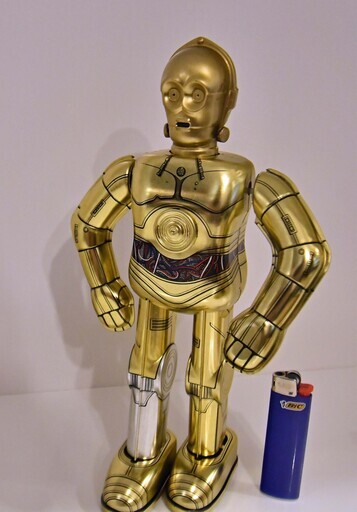 ●未使用　デッドストック(*'ω'*)●大阪ブリキ玩具　ブリキ　ゼンマイ歩行　C-3PO●相模原　ビンテージ　アンティーク　スターウォーズ●