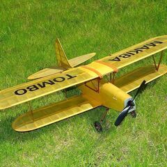 ラジコン飛行機　オリジナル複葉機 メカ一式付き（送信機、受信機、...