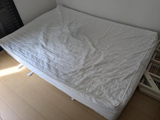 無印 脚付きマットレス ダブル 脚20cn