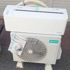 値引き交渉完売！（☆美品☆２台有り！）Hisense【HA-S22D-W】ハイセンス 熱交換器凍結洗浄 内部クリーン 3Dスイング ルームエアコン おもに6畳用〜8畳用 2021年製 中古品 ♦同一機種２台有り ✵割引あり