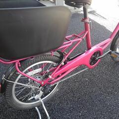 中古自転車３１７３　ブリヂストン　ジョシスワゴン　１８×２０インチ　３段ギヤ　LEDオートライト　　おしゃれなお買い物自転車！　チャイルドシート取り付け不可　