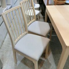 ☆美品☆IKEA イケア EKEDALEN 伸長式ダイニングテーブル チェア2脚 