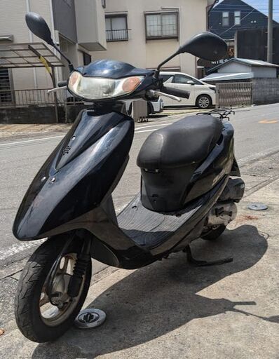 決まりました。ディオインジェクション車 AF68 バッテリー新品　黒色 2008年　JR三島駅の近く