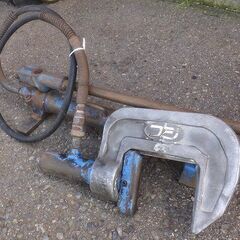 富士産業 手動式 パイプ圧着機 パイプ断水機 管工事 水道工事 止水機 フジ 動作品