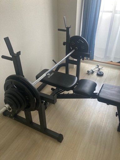 アイロテック ベンチプレス アイロテック100kgセット、ベンチ台 IROTEC