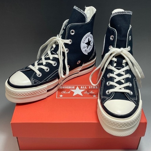 スニーカー CONVERSE CHUCK70 PLUS HI BLACK 24cm