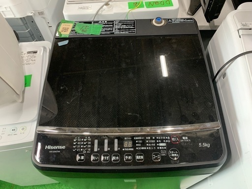 早い者勝ち大セール‼️‼️＋ご来店時、ガンお値引き‼️ Hisense 　2019年製 5.5kg 洗濯機