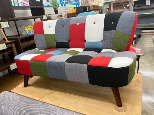 オシャレ家具2Pソファ 関家具取扱2人掛けソファ カラフル1003