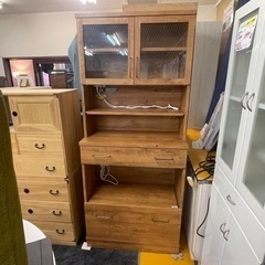 S118 河口家具 キッチンボード、食器棚、幅123cm 高さ196cm