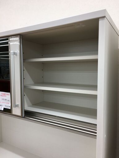 ☆ジモティ割あり☆ 食器棚 ホワイト W120×D50×H202 クリーニング済み