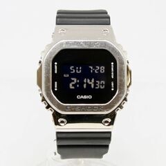 動作品 CASIO G-SHOCK GM-5600-1JF メタルベゼル ラバーバンド デジタル腕時計 反転液晶 カシオ Gショック 札幌市 清田区 平岡