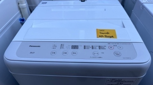 洗濯機44   Panasonic 2021年製 5kg 大阪府内全域配達無料 設置動作確認込み 保管場所での引取は値引きします