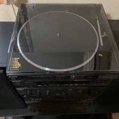 SONY コンポ レコードプレーヤー ラック付き