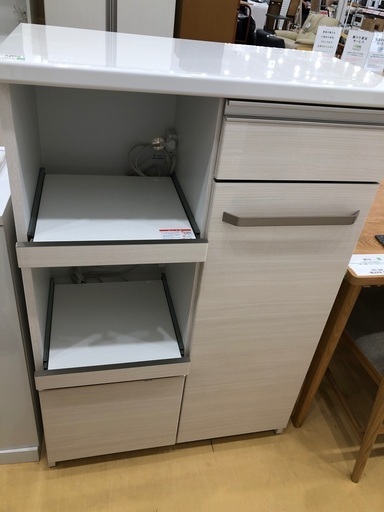 【軽トラック90分無料貸出】レンジ台　創愛ファニチュア　カシュー80