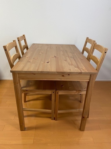 ★8月限定値下げ★IKEA ヨックモック　JOKKMOKK テーブル\u0026チェア4脚セット