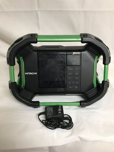 【北見市発】ヒタチ HITACHI 日立 コードレスラジオ UR18DSDL 緑 (D5881axwY)
