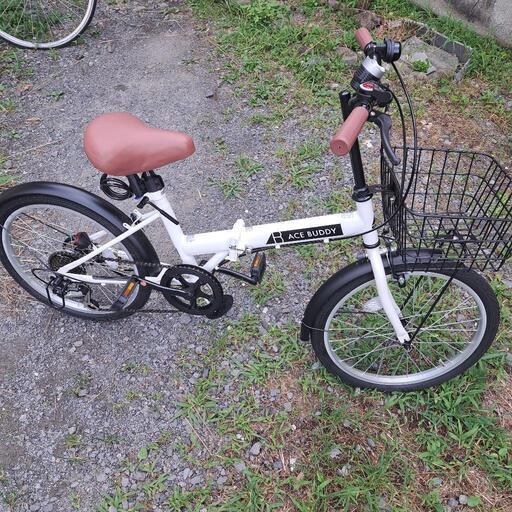 自転車　折り畳み　20インチ　切り替え付き