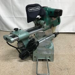 【北見市発】ヒタチ HITACHI 255mm卓上スライドマルノコ C10FS 1994年製 緑 (D5886aaykY)