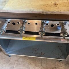 ☆中古￥26,000！業務用ガスグリドル　家電　プロパンガス用　鉄板　幅114㎝ｘ奥行73㎝ｘ高さ98㎝　【BG186】