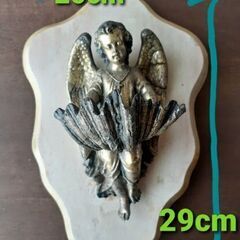【値下げ】フランスアンティーク　天使の聖水盤