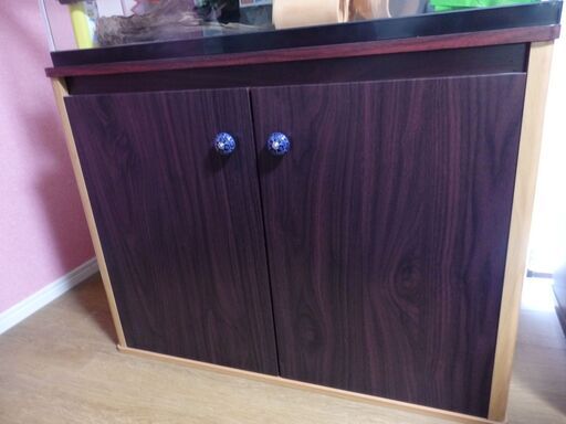 那覇～引き取り限定品☆水槽【90サイズ】＆水槽台＆鑑賞ヤシ【つぼ付き】