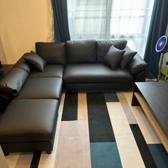 【ほぼ未使用品】3人掛けソファ　L字ソファ 