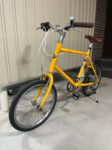 【最終値下げ】20インチ自転車(ミニベロ) 、テールライト、サドル用鍵、チェーン式鍵