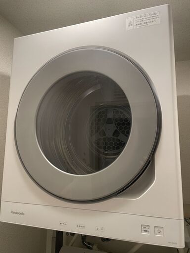 パナソニック Panasonic 衣類乾燥機 6kg ホワイト NH-D605-W + N-UF12-S 床置きユニット台