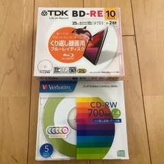 CD RW + DVDR それぞれ60枚ずつ、合計120枚 CD RW + DVDR それぞれ60枚ずつ、合計120枚