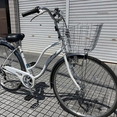 【27インチ自転車】美品❗️外装6段　LEDダイナモライト仕様　BAA認定車❗️前後タイヤ新品❗️若林自転車　浜大津店SALE中❗️